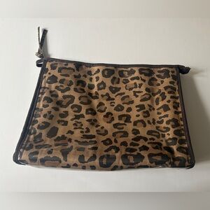 Pottery Barn Leopard Makeup Cosmetic Bag